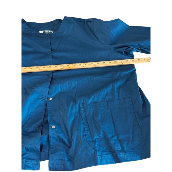 Bring It On Womens Teal Blue Button-Front Jacket 3X Cotton Blend Made In Mexico - Picture 10 of 10